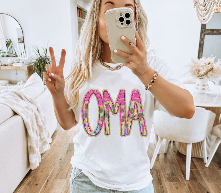 Preppy Leopard Occupations/Names DTF Print