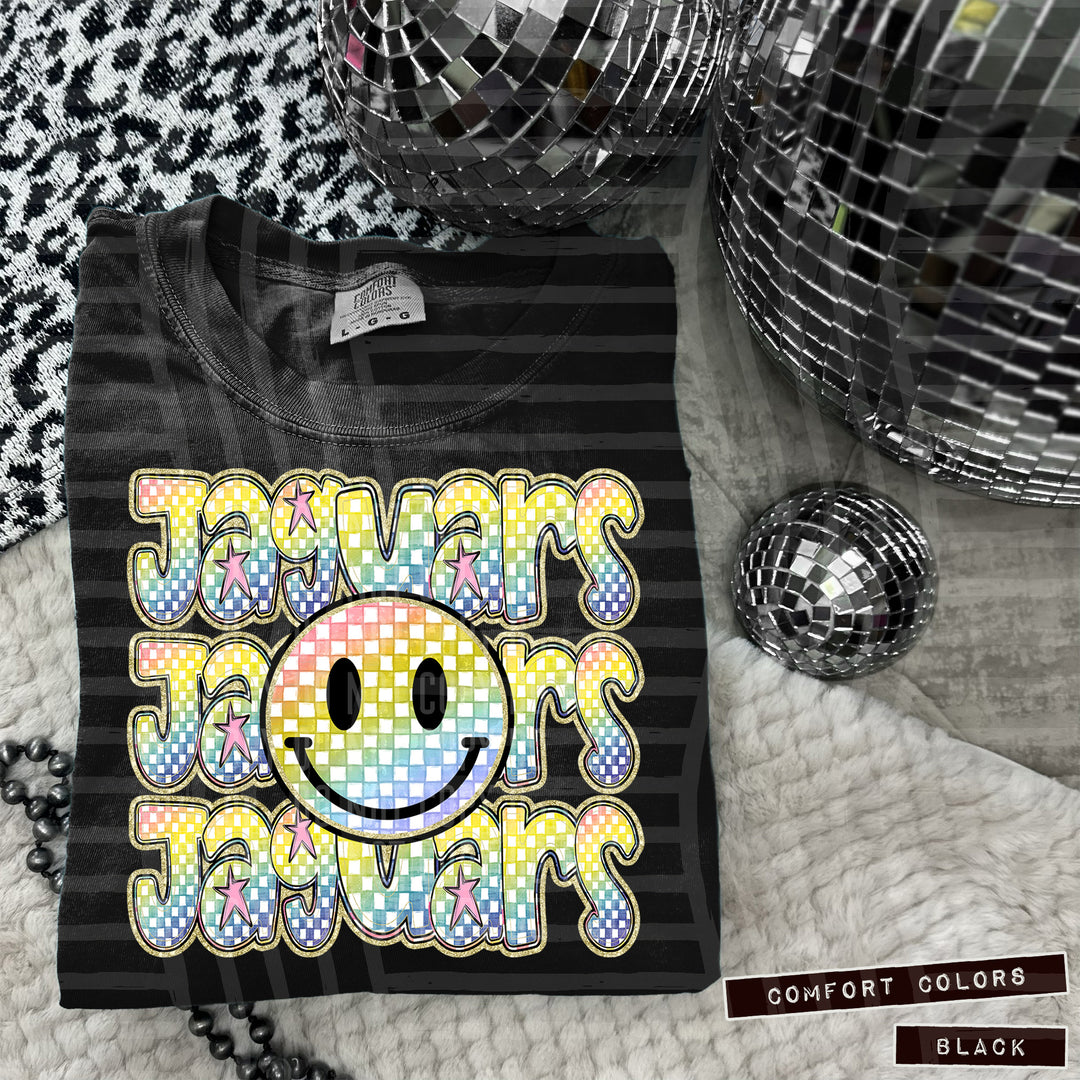 Rainbow Smiley Triple Stack DTF Print