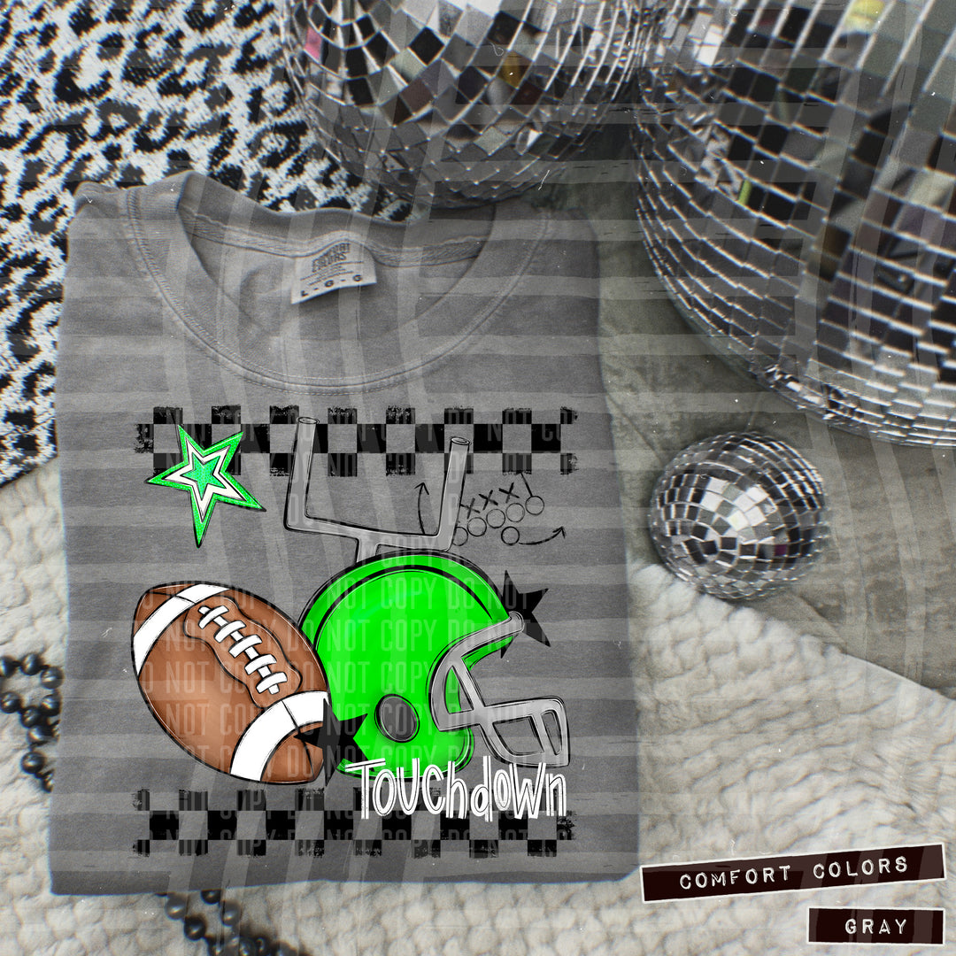 Football Helmet DTF Print