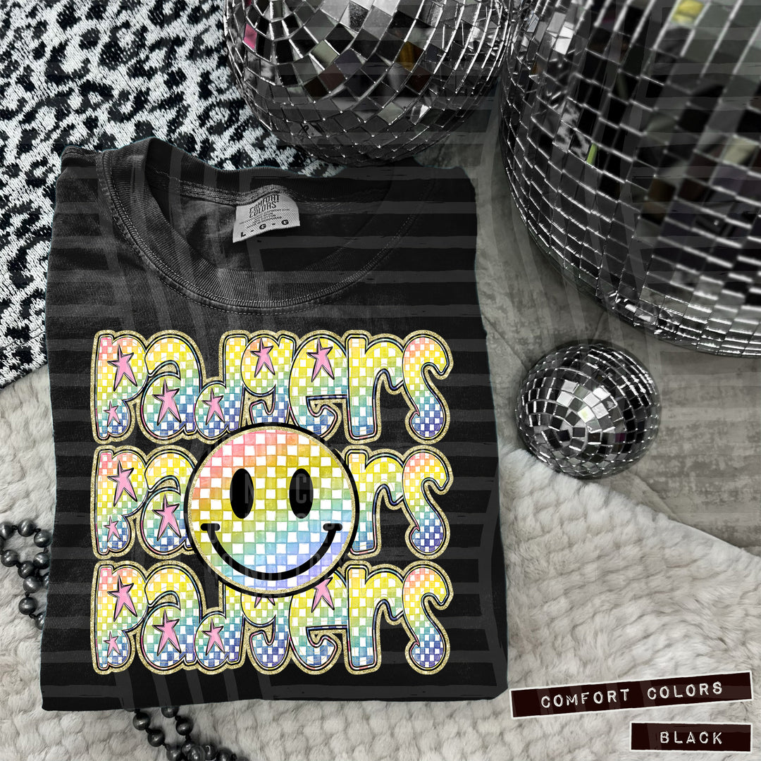 Rainbow Smiley Triple Stack DTF Print