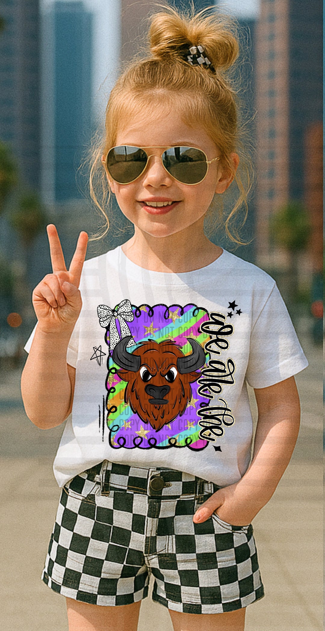 Preppy Swirl Mascot DTF Print