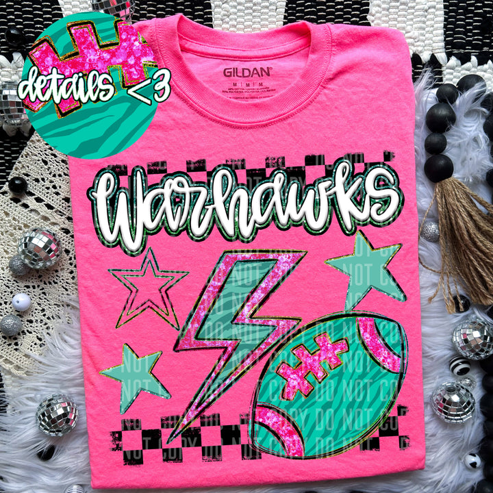 Football Bolt DTF Print