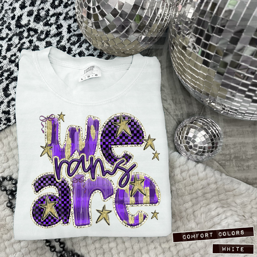 Purple We Are DTF Print