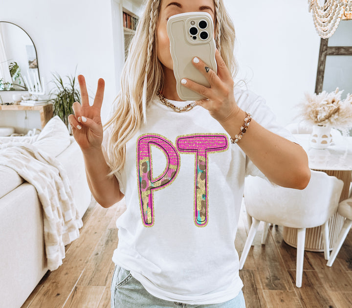 Preppy Leopard Occupations/Names DTF Print