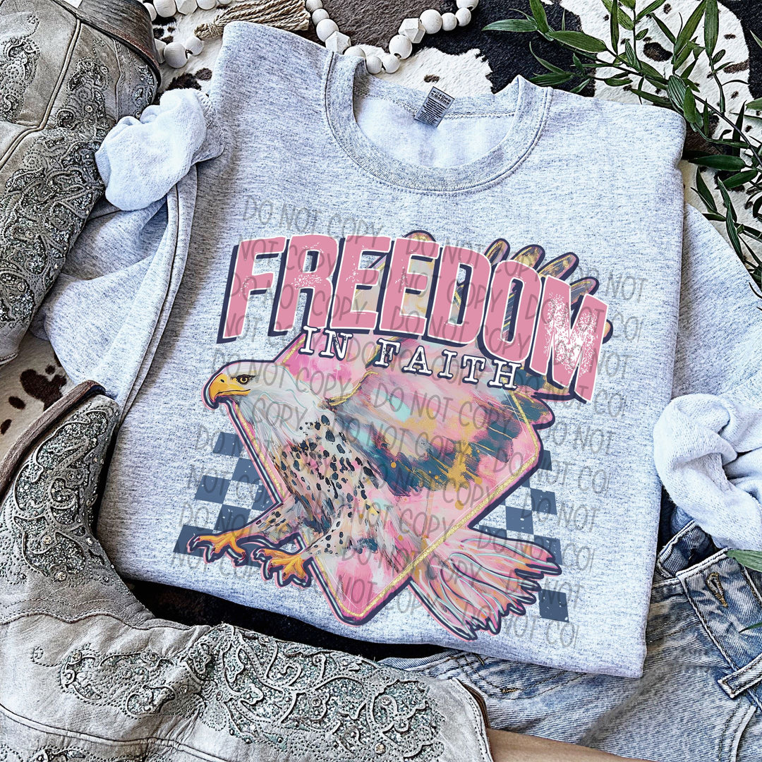 Freedom In Faith DTF Print