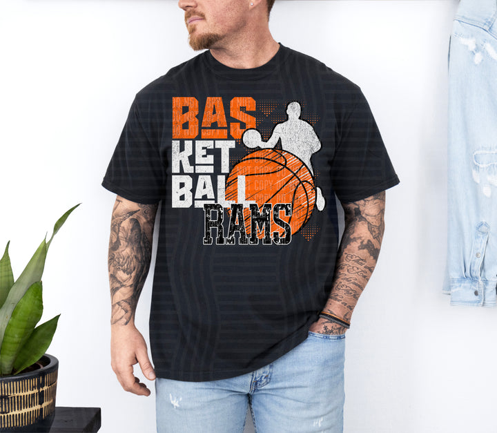 Basketball Grunge DTF Print