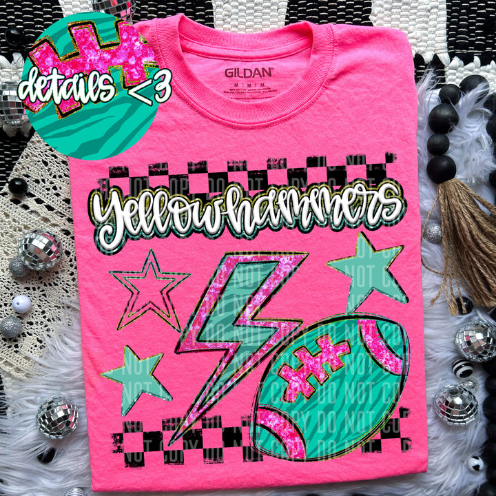Football Bolt DTF Print