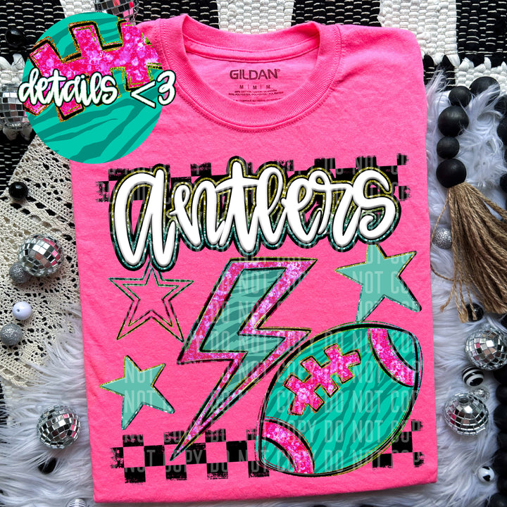 Football Bolt DTF Print