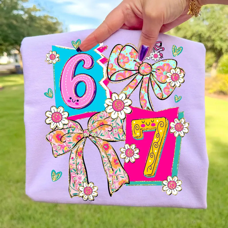 6 7 Coquette  DTF Print