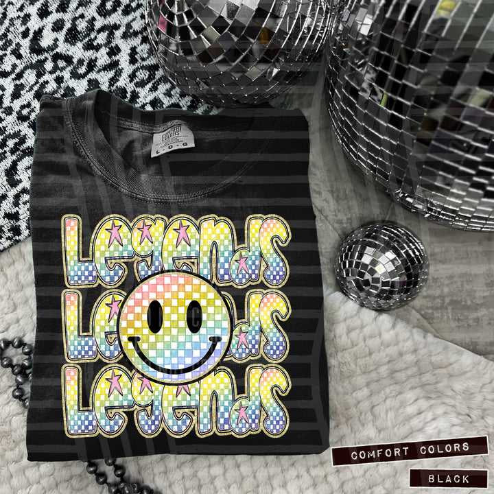 Rainbow Smiley Triple Stack DTF Print