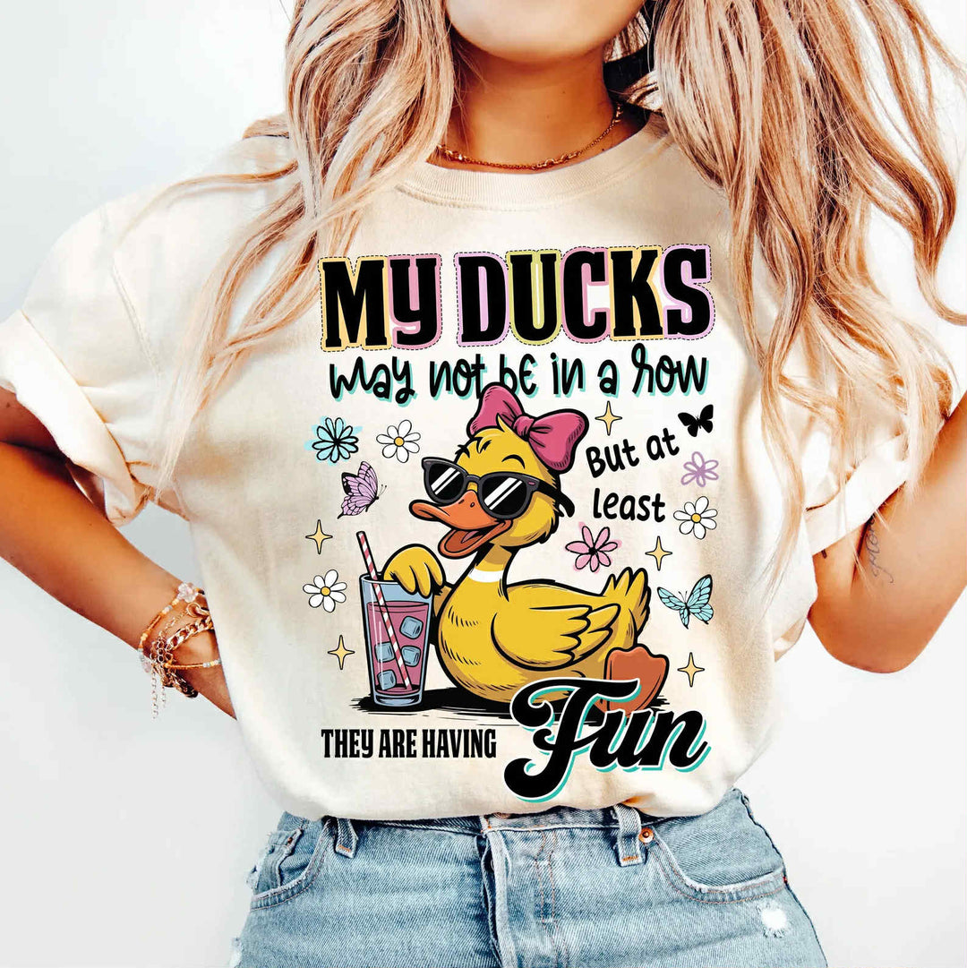 Ducks In A Row DTF Print