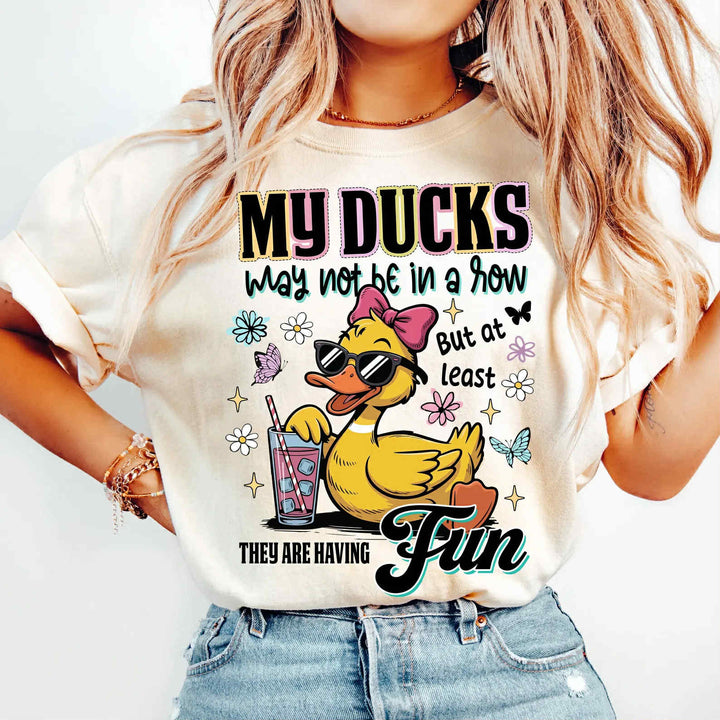 Ducks In A Row DTF Print
