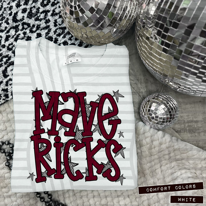 Maroon Staggered DTF Print