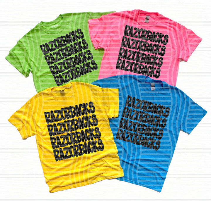 Black Stacked DTF Print