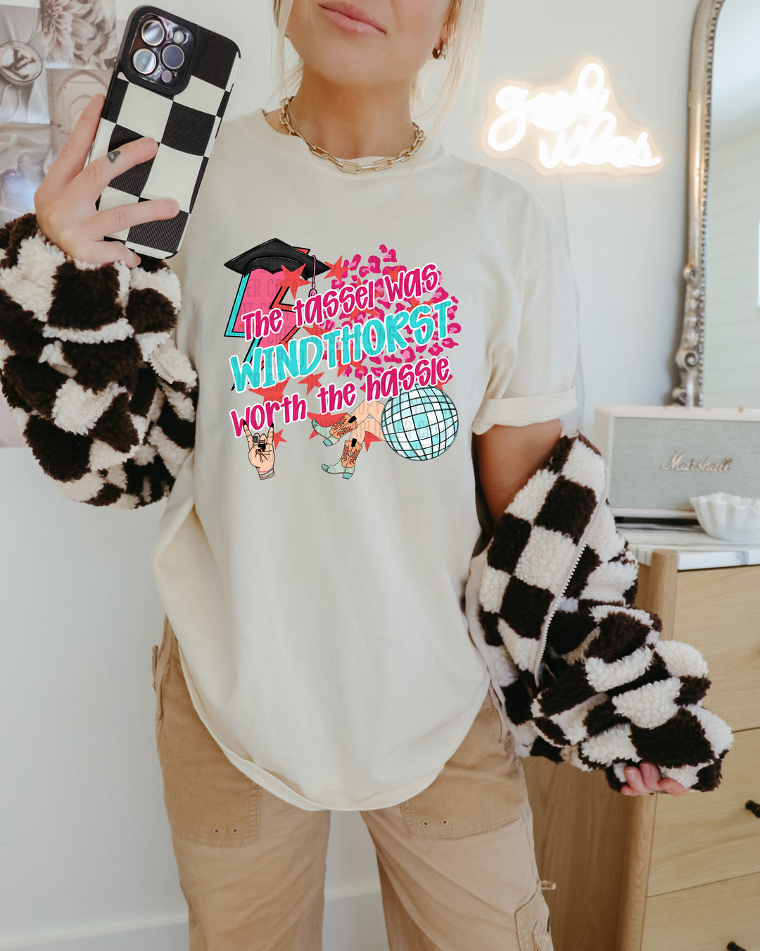 Preppy Graduation DTF Print