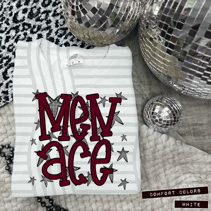Maroon Staggered DTF Print