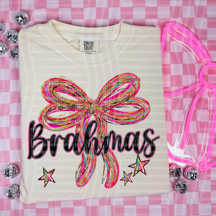 Whimsical Christmas Bows Mascots DTF Print