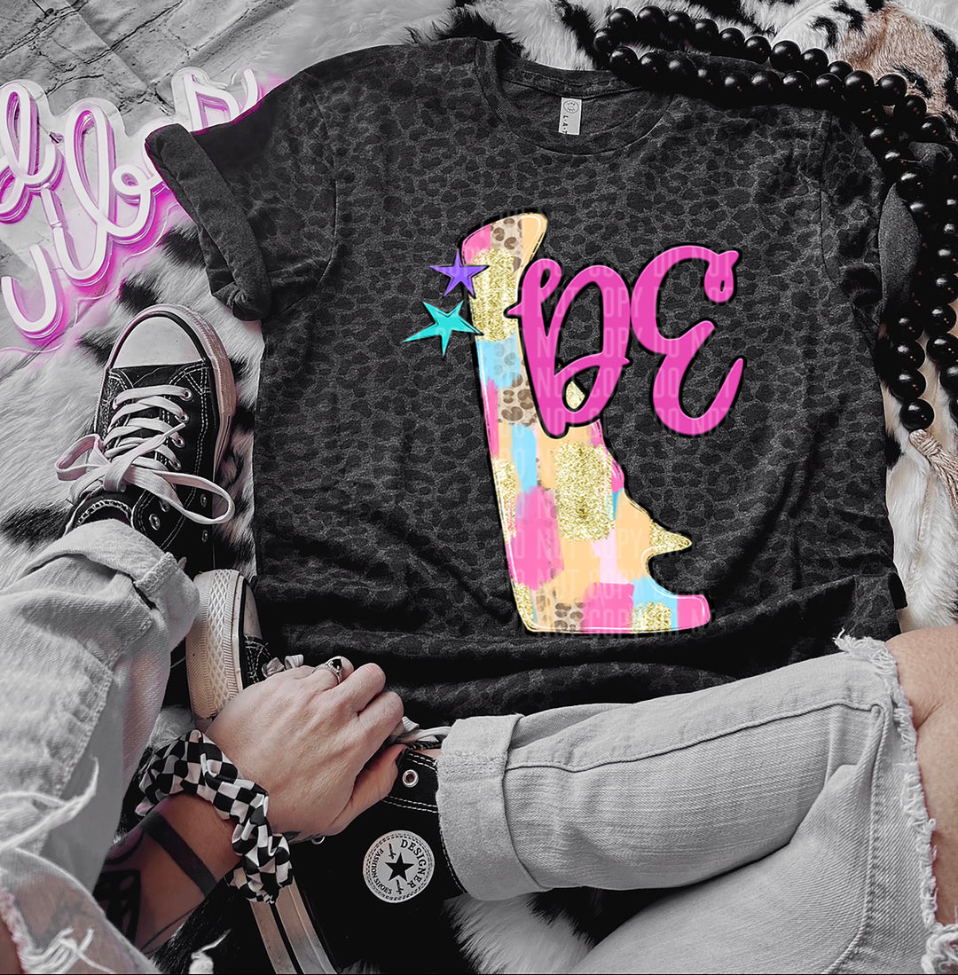 Preppy Bright Brushstroke States DTF Print
