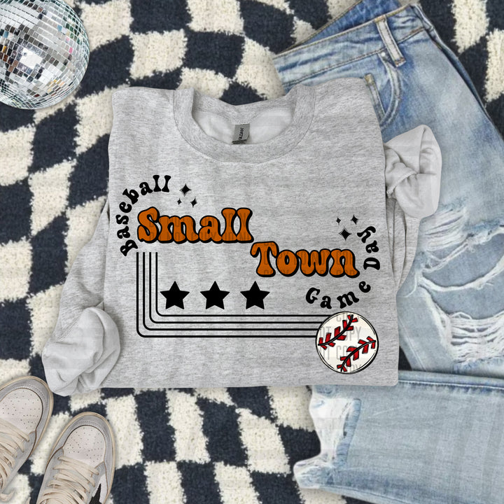Small Town Baseball DTF Print