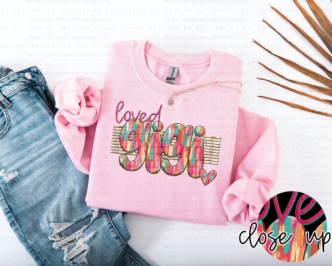 Loved Names DTF Print