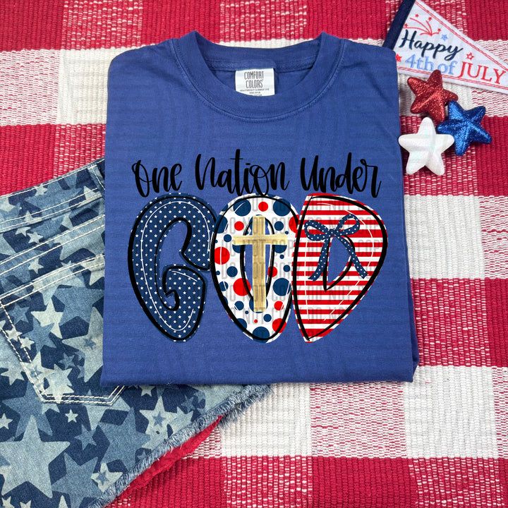One Nation Under God DTF Print