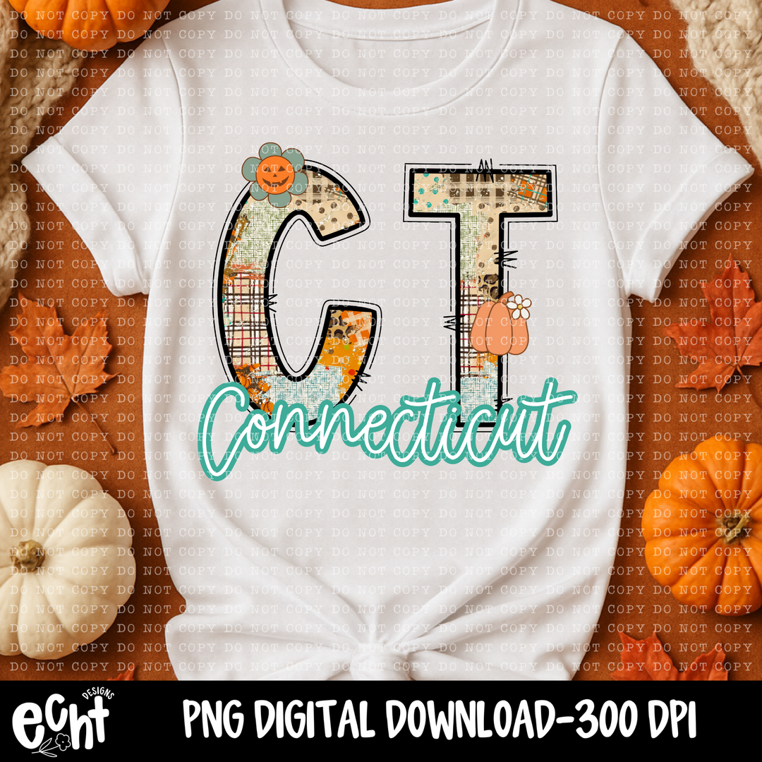 Patchwork Plaid States DTF Print