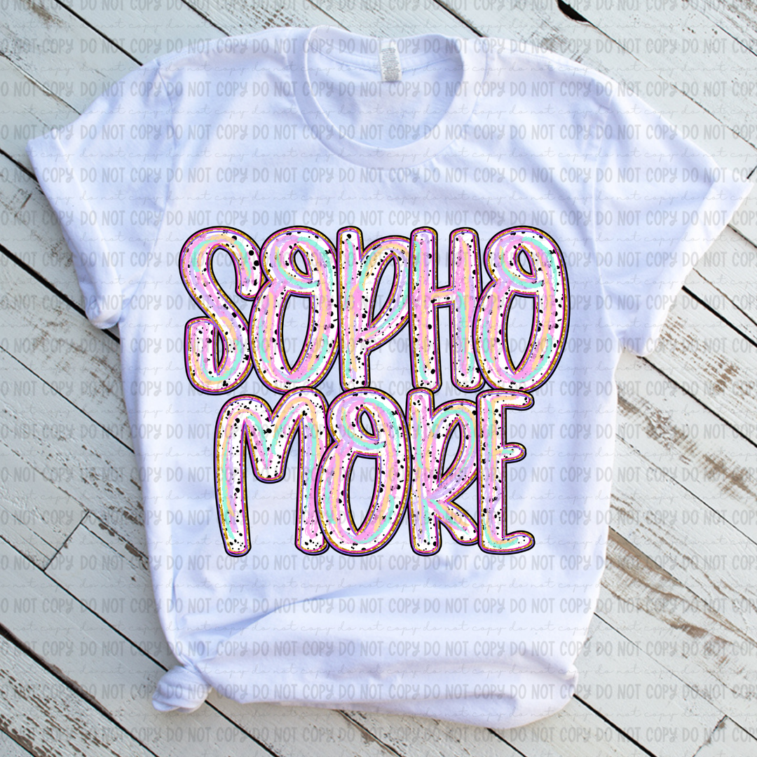 Color Dotted Grade Levels DTF Print
