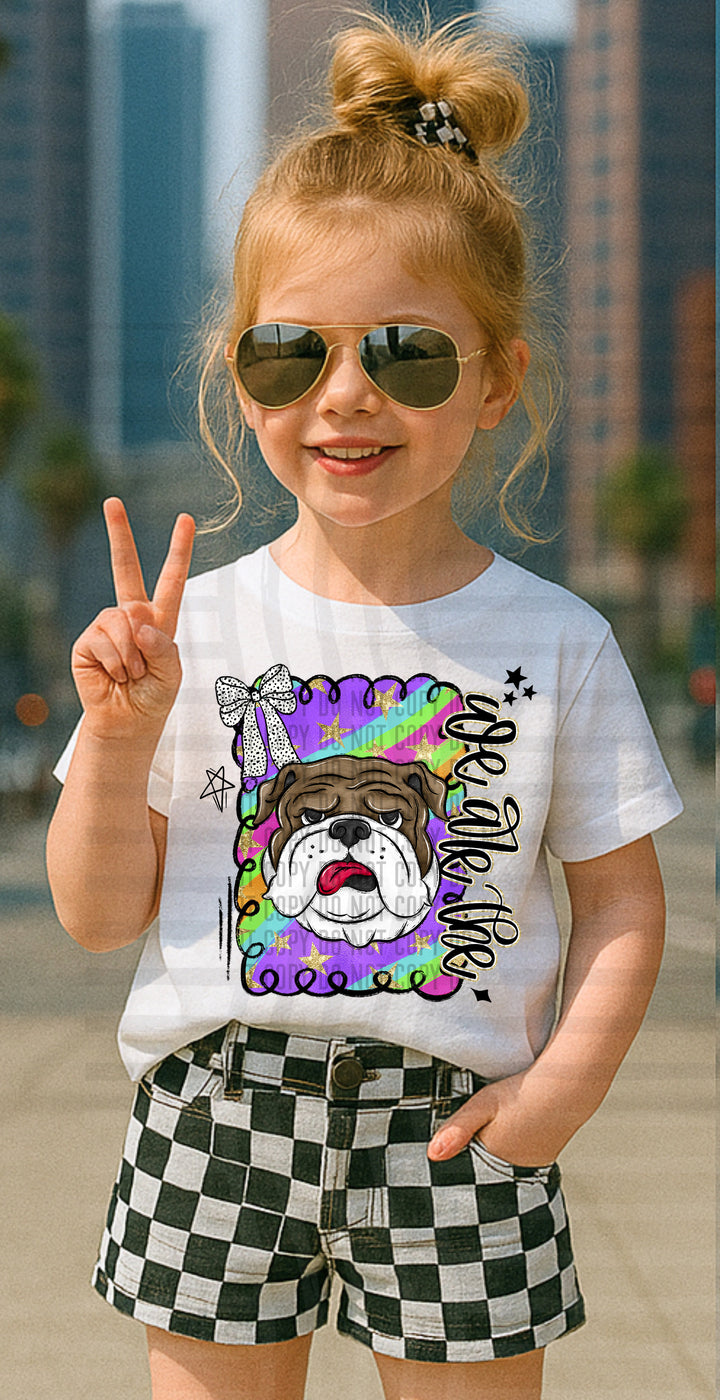 Preppy Swirl Mascot DTF Print