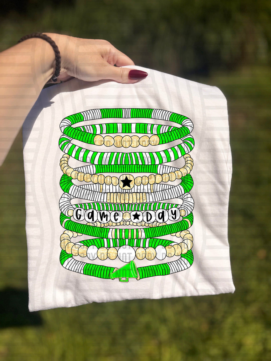Megaphone Bracelets DTF Print