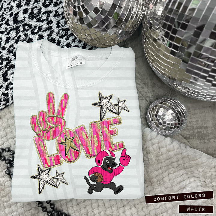Peace Love Mascot Body DTF Print