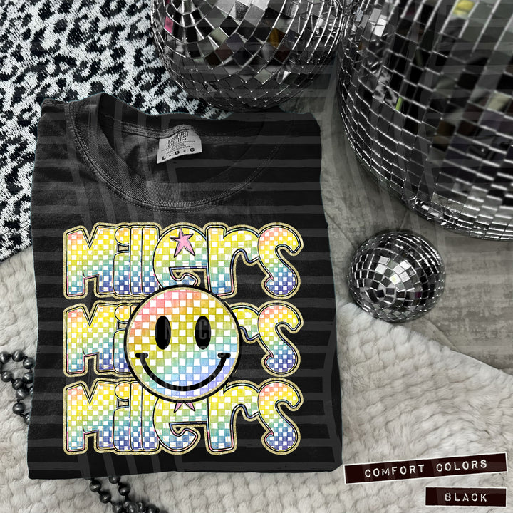 Rainbow Smiley Triple Stack DTF Print