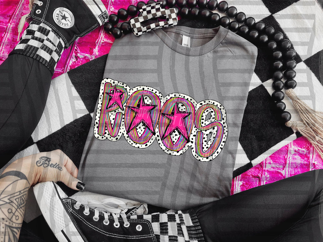 Brushstroke Dots DTF Print