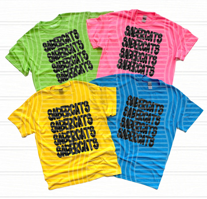 Black Stacked DTF Print