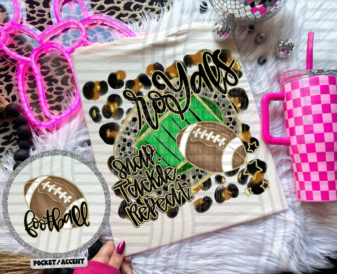 Snap Tackle Repeat DTF Print