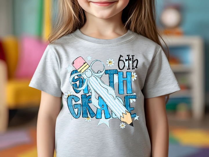 Pencil Bows DTF Print