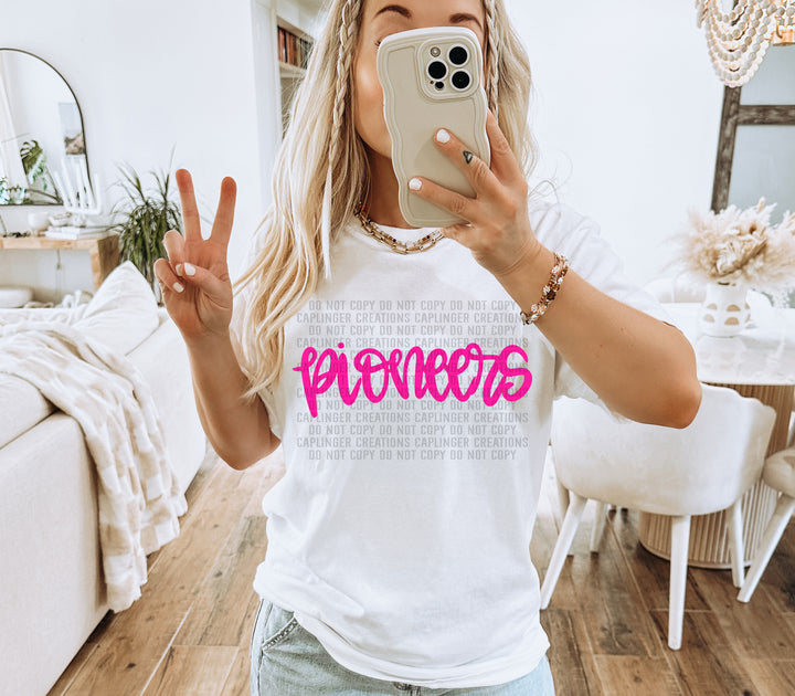 Hand Lettering Mascots DTF Print