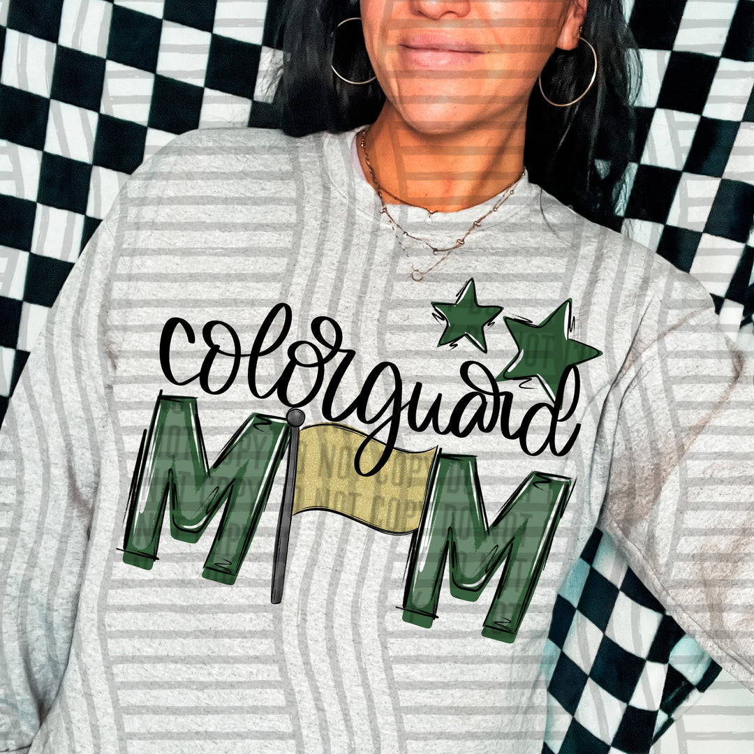 Sports Mom Colorguard DTF Print