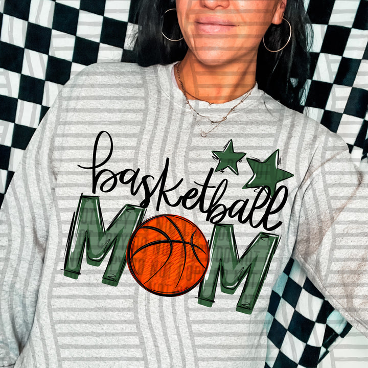 Sports Mom Basketball DTF Print