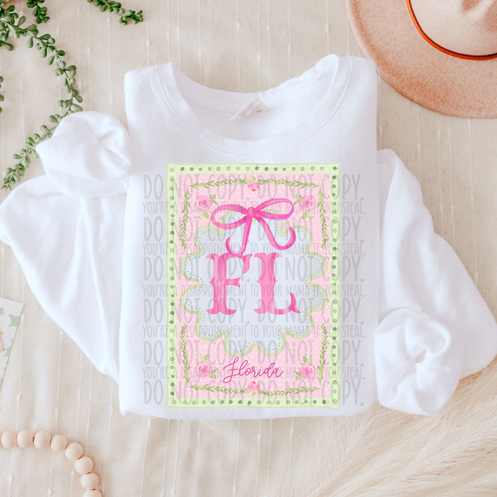 Watercolor Regency States DTF Print