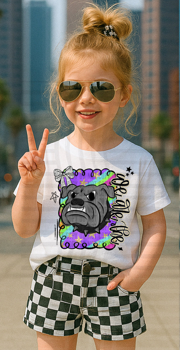 Preppy Swirl Mascot DTF Print