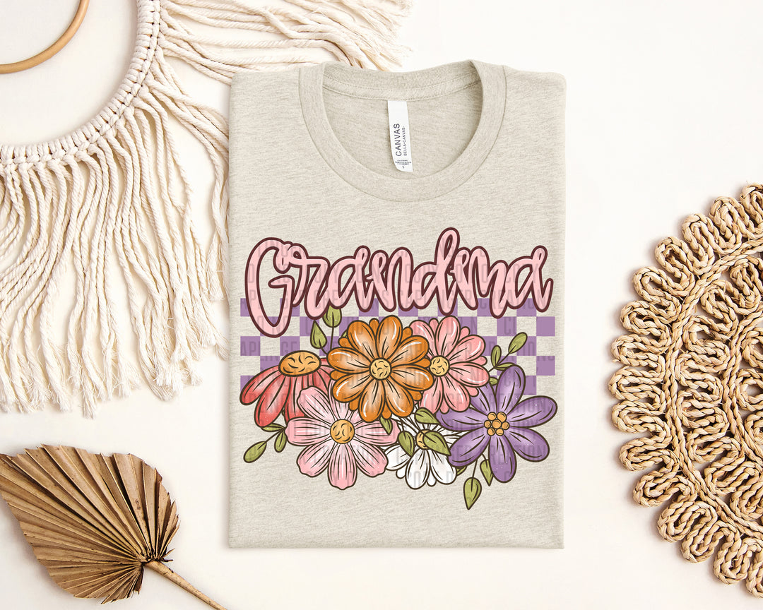 Floral Mothers Names DTF Print