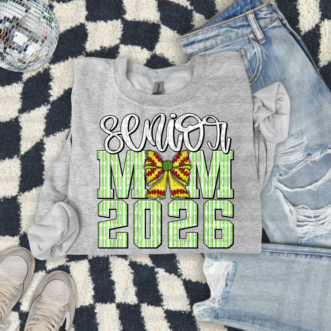 Senior Mom Softball DTF Print