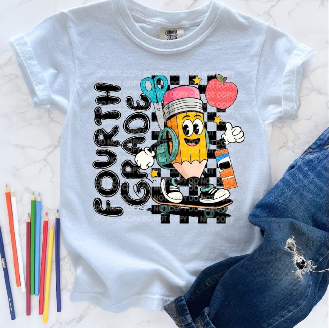 Off To School Grade Levels DTF Print