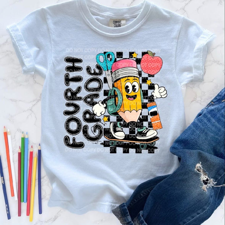 Off To School Grade Levels DTF Print