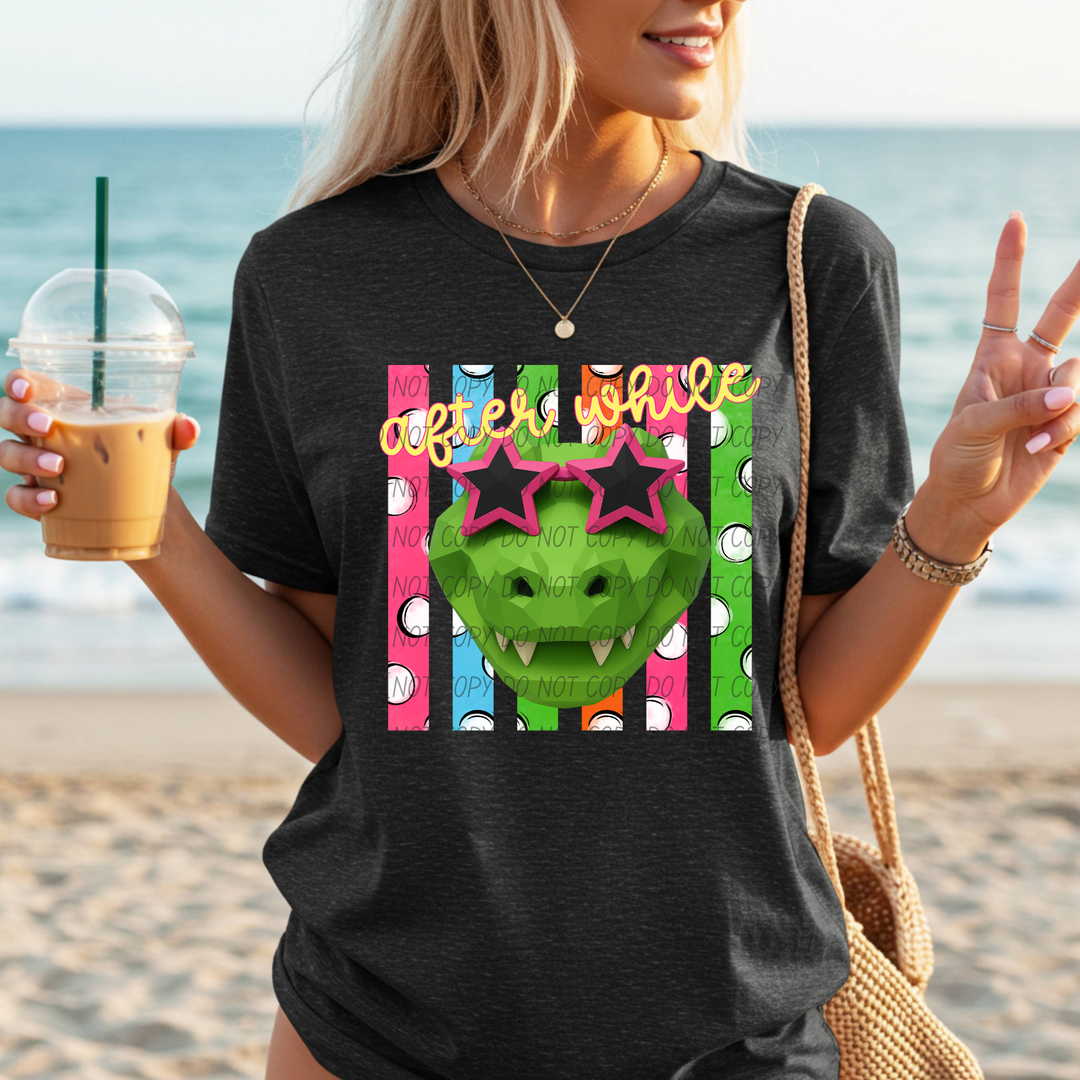After While Crocodile DTF Print