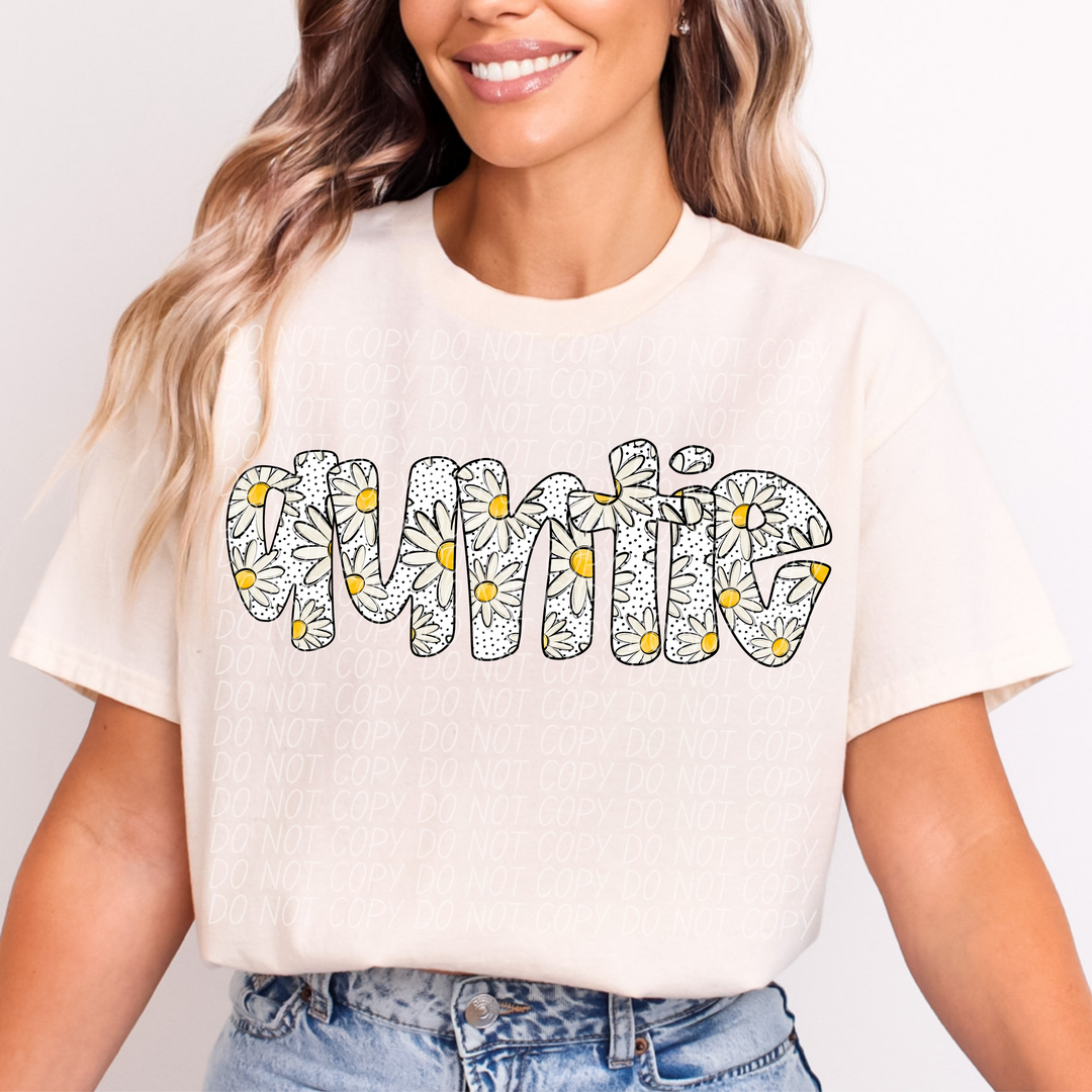 Daisy Dot Names DTF Print