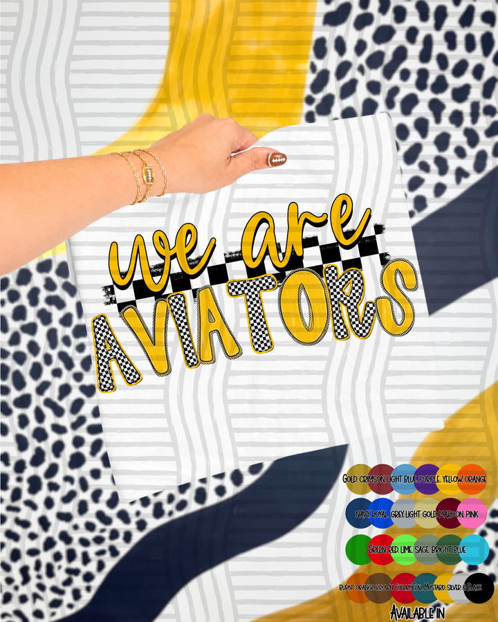 We Are Checker Crush Colors Mascots DTF Print