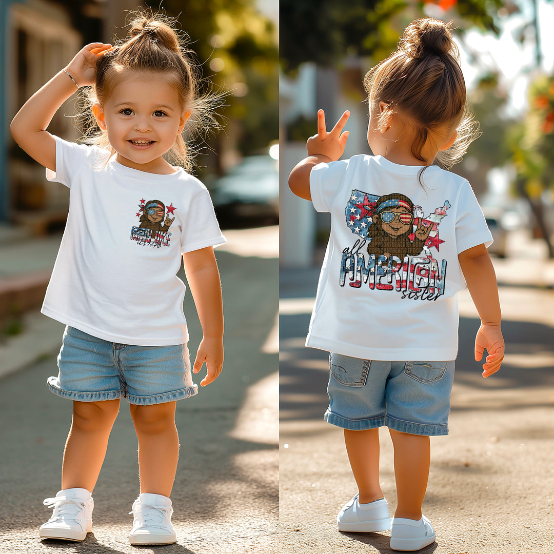 All American Sister POCKET DTF Print