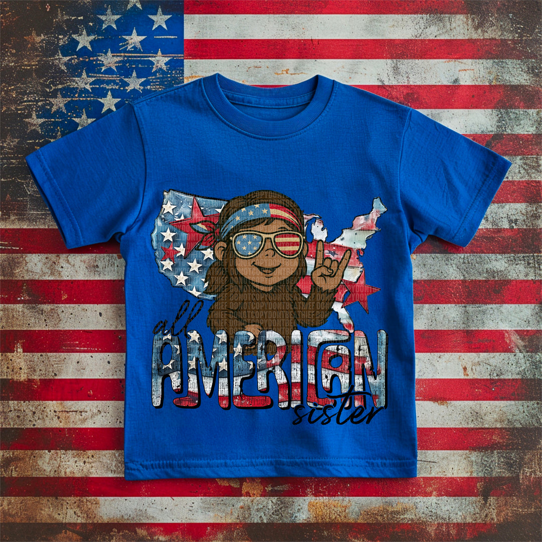 All American Sister DTF Print