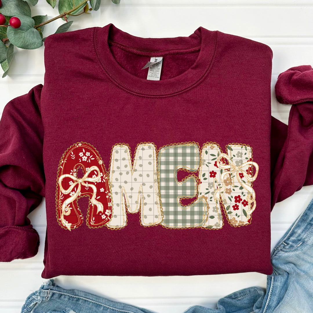 Floral Christmas DTF Print